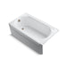 KOHLER K-723-GBN Memoirs 60" x 33-3/4" alcove BubbleMassage air bath, left drain