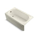KOHLER K-723-GBN Memoirs 60" x 33-3/4" alcove BubbleMassage air bath, left drain