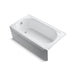 KOHLER K-723-GCP Memoirs 60" x 33-3/4" alcove BubbleMassage air bath, left drain