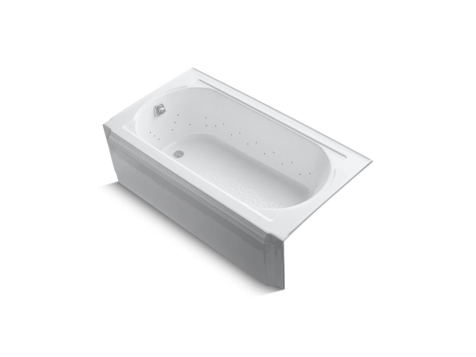 KOHLER K-723-GCP Memoirs 60" x 33-3/4" alcove BubbleMassage air bath, left drain