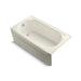 KOHLER K-723-GCP Memoirs 60" x 33-3/4" alcove BubbleMassage air bath, left drain