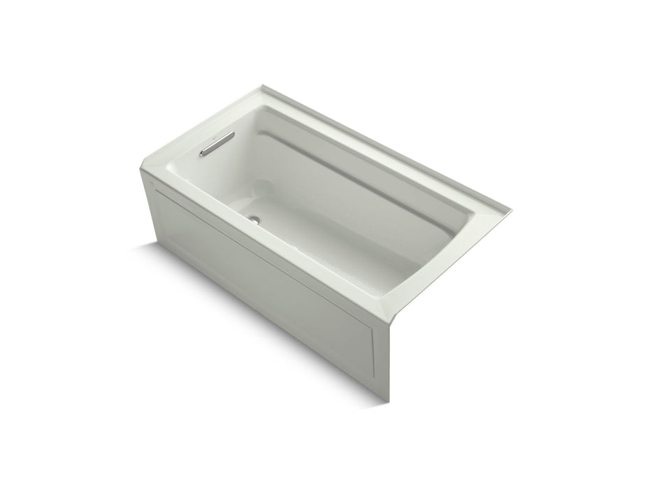 KOHLER K-1122-GHLA Archer 60" x 32" alcove Heated BubbleMassage air bath, left drain