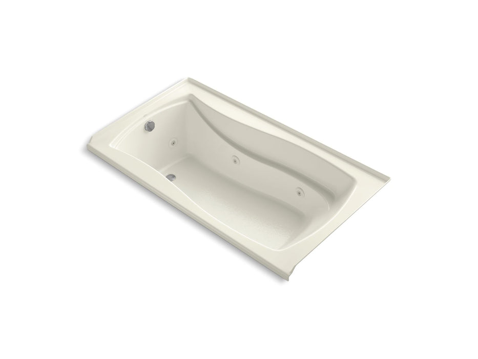 KOHLER K-1224-LW Mariposa 66" x 36" alcove whirlpool bath with Bask heated surface, left drain
