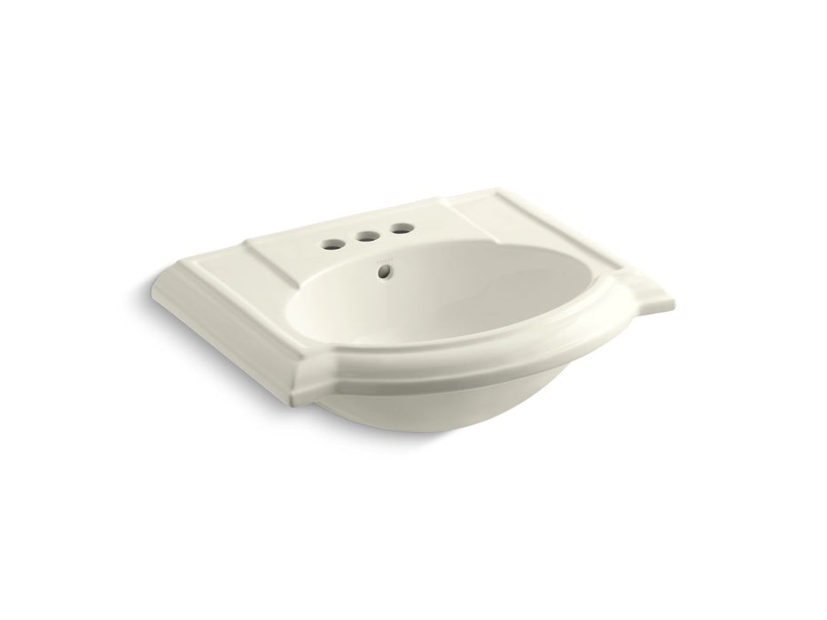 KOHLER K-2287-4 Devonshire 24-1/4" rectangular pedestal bathroom sink