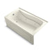 KOHLER K-1224-LAW Mariposa 66" x 36" alcove whirlpool bath with Bask heated surface, left drain