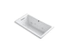 KOHLER K-1168-JH Underscore 60" x 32" drop-in heated whirlpool bath