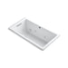 KOHLER K-1168-JH Underscore 60" x 32" drop-in heated whirlpool bath