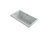 KOHLER K-1168-JH Underscore 60" x 32" drop-in heated whirlpool bath