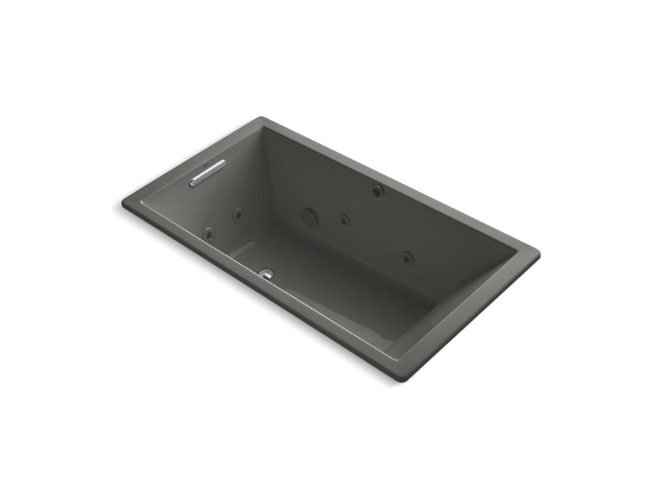 KOHLER K-1173-JH Underscore 66" x 36" drop-in heated whirlpool bath