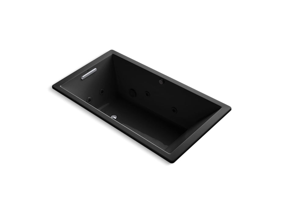 KOHLER K-1173-JH Underscore 66" x 36" drop-in heated whirlpool bath