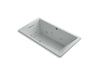 KOHLER K-1173-JH Underscore 66" x 36" drop-in heated whirlpool bath