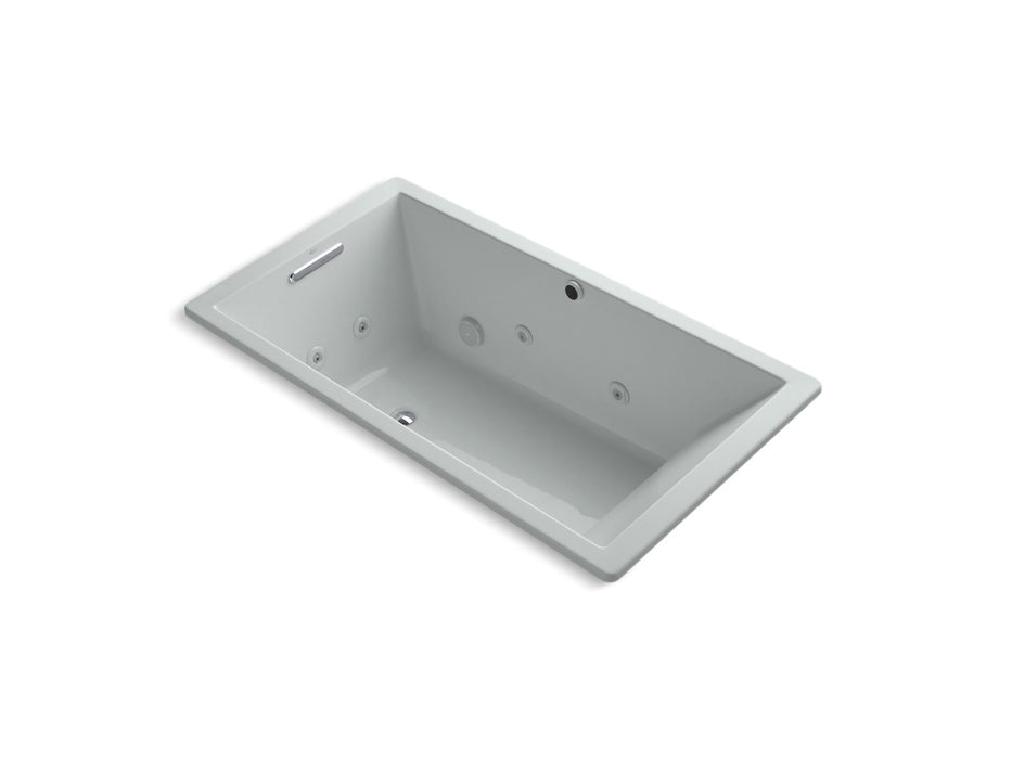 KOHLER K-1173-JH Underscore 66" x 36" drop-in heated whirlpool bath