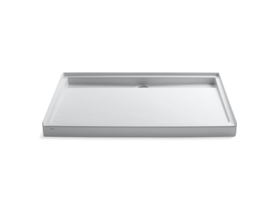KOHLER K-9996 Groove 60" x 42" alcove shower base, rear center drain