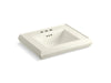 KOHLER Memoirs Pedestal/console table bathroom sink basin with 4" centerset faucet holes