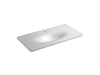KOHLER Iron/Impressions 43" Enameled cast iron vanity top with integrated oval sink