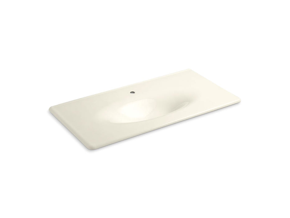 KOHLER Iron/Impressions 43" Enameled cast iron vanity top with integrated oval sink