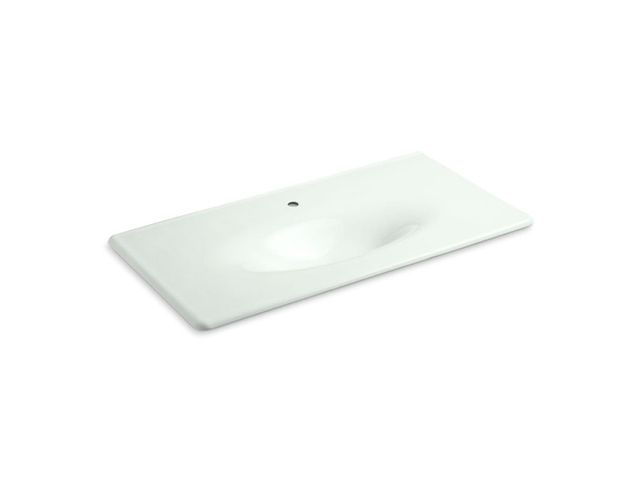 KOHLER Iron/Impressions 43" Enameled cast iron vanity top with integrated oval sink
