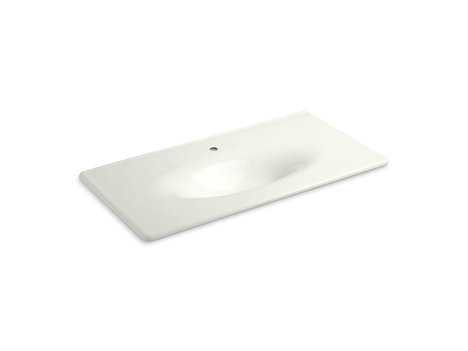 KOHLER Iron/Impressions 43" Enameled cast iron vanity top with integrated oval sink