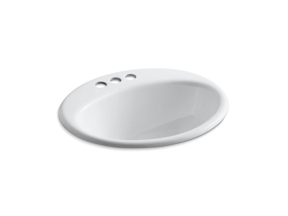 KOHLER Farmington 19-1/4" oval drop-in bathroom sink