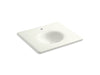 KOHLER Iron/Impressions 25" Enameled cast iron vanity top with integrated round sink