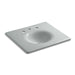 KOHLER Iron/Impressions 25" Enameled cast iron vanity top with integrated round sink