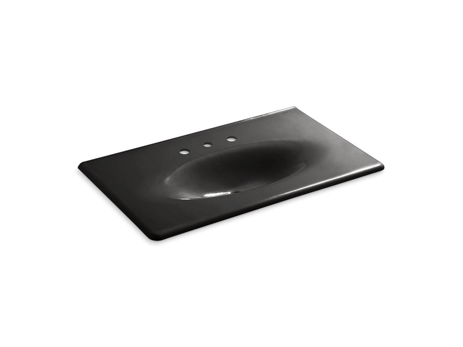 KOHLER Iron/Impressions 37" Enameled cast iron vanity top with integrated oval sink