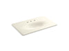 KOHLER Iron/Impressions 37" Enameled cast iron vanity top with integrated oval sink
