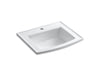 KOHLER Archer 22-3/4" rectangular drop-in bathroom sink
