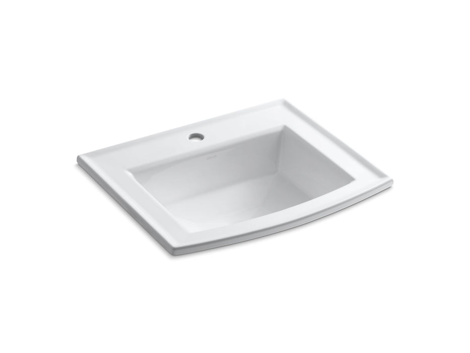 KOHLER Archer 22-3/4" rectangular drop-in bathroom sink