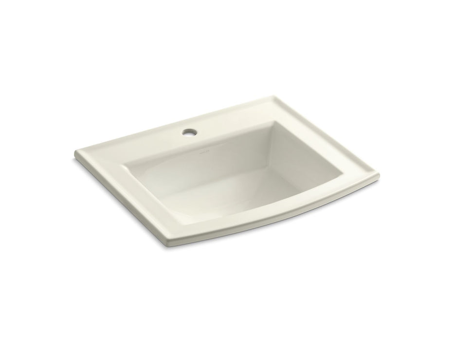 KOHLER Archer 22-3/4" rectangular drop-in bathroom sink