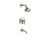 KOHLER Purist Rite-Temp bath and shower trim kit with push-button diverter and lever handle, 2.5 gpm