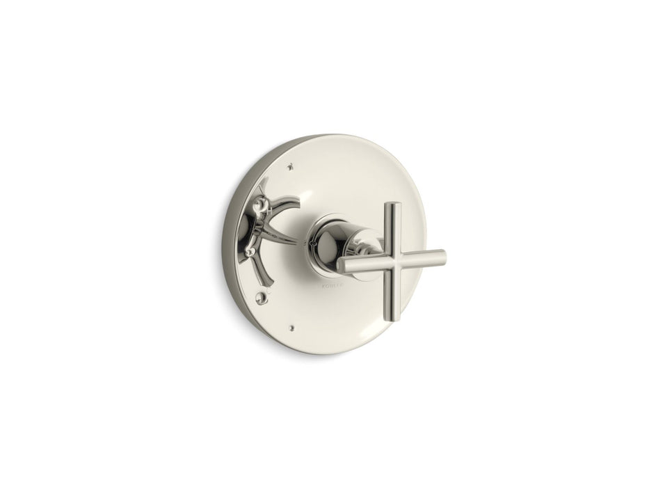 KOHLER K-TS14423-3 Purist Rite-Temp valve trim with cross handle