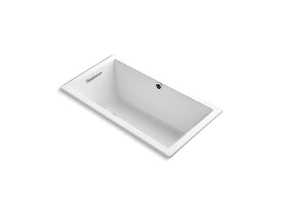 KOHLER K-1168-GHW Underscore 60" x 32" drop-in Heated BubbleMassage air bath with Bask heated surface
