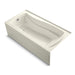 KOHLER K-1257-GHLA Mariposa 72" x 36" alcove Heated BubbleMassage air bath, left drain