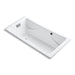KOHLER K-865-GH0 Tea-for-Two 71-3/4" x 36" drop-in Heated BubbleMassage air bath