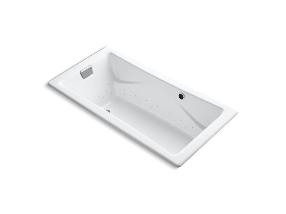 KOHLER K-865-GH0 Tea-for-Two 71-3/4" x 36" drop-in Heated BubbleMassage air bath