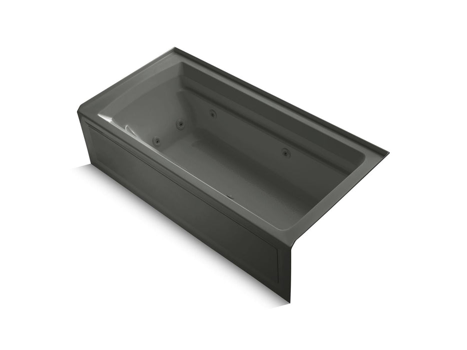 KOHLER K-1124-RA Archer 72" x 36" alcove whirlpool bath, right drain