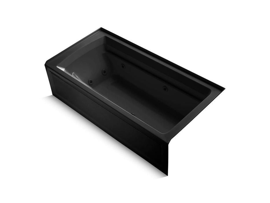 KOHLER K-1124-RA Archer 72" x 36" alcove whirlpool bath, right drain