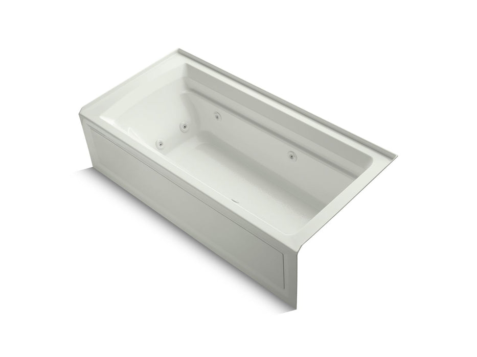 KOHLER K-1124-RA Archer 72" x 36" alcove whirlpool bath, right drain
