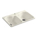 KOHLER Hartland 33" top-mount double-bowl kitchen sink