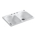 KOHLER Hartland 33" top-mount double-bowl kitchen sink