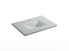 KOHLER Iron/Impressions 31" Enameled cast iron vanity top with integrated rectangular sink