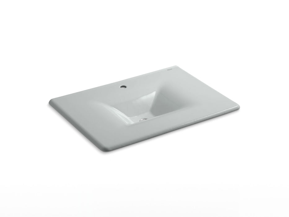 KOHLER Iron/Impressions 31" Enameled cast iron vanity top with integrated rectangular sink