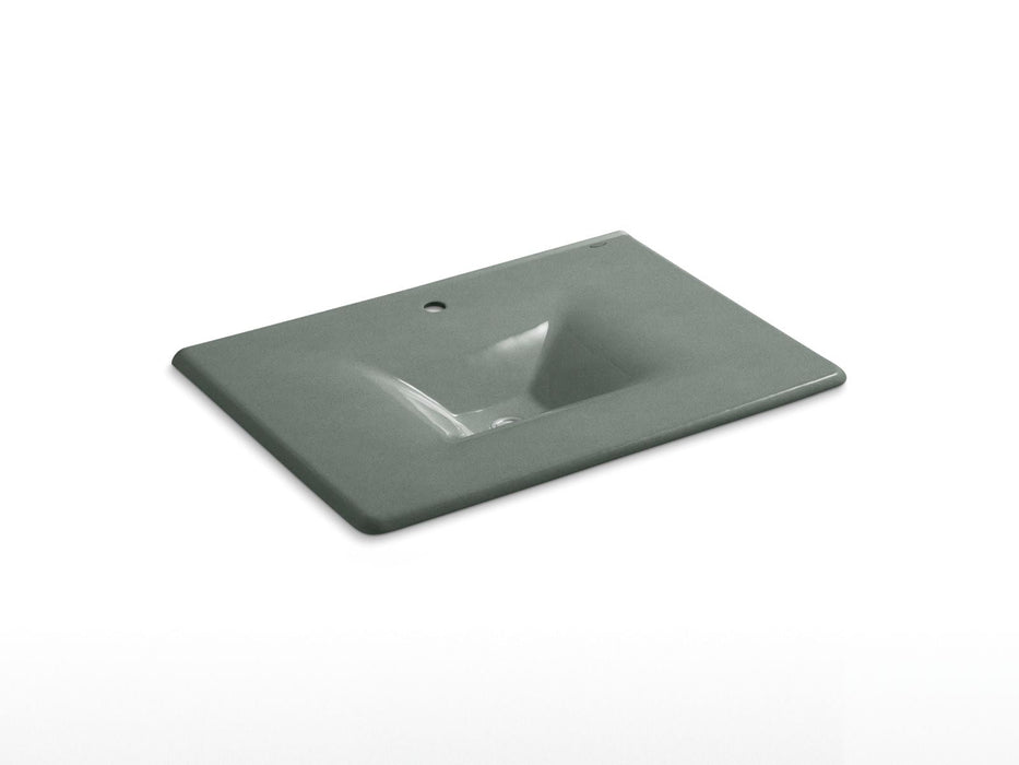 KOHLER Iron/Impressions 31" Enameled cast iron vanity top with integrated rectangular sink