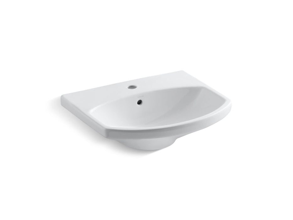 KOHLER Cimarron 22-3/4" rectangular pedestal bathroom sink
