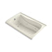 KOHLER K-1239-LW Mariposa 60" x 36" alcove whirlpool bath with Bask heated surface, left drain