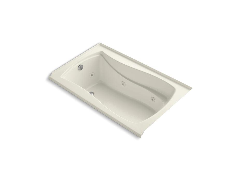 KOHLER K-1239-LW Mariposa 60" x 36" alcove whirlpool bath with Bask heated surface, left drain