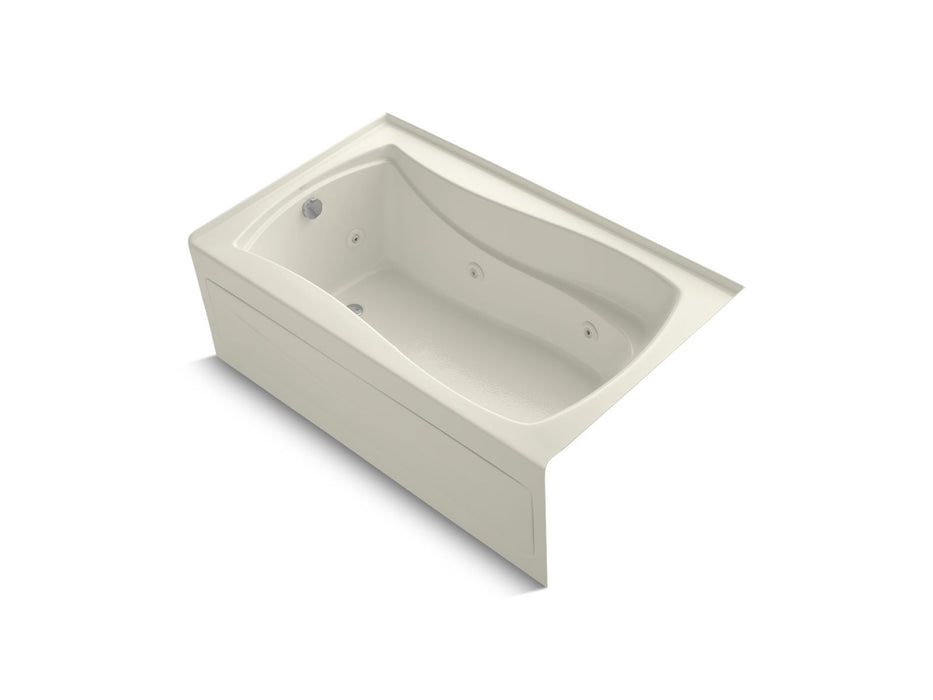 KOHLER K-1239-LAW Mariposa 60" x 36" alcove whirlpool bath with Bask heated surface, left drain