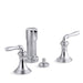 KOHLER K-412-4 Devonshire Vertical spray bidet faucet with lever handles