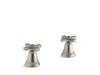 KOHLER K-T13141-3A Pinstripe Pure Deck-mount bath faucet handle trim with Cross design